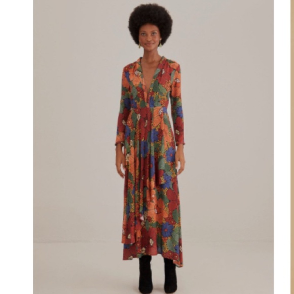 Floral Multicolor Maxi Dress